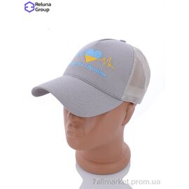 Фотография Кепка женская Лето HV011-5 grey (2 шт. р.сетка ) "Reluna Group" недорого оптом от прямого поставщика