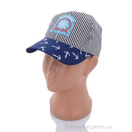 Фотография Кепка детская Лето 010-1 navy (5 шт. р.сетка 48-50) "KUINH" недорого оптом от прямого поставщика