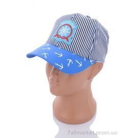 Фотография Кепка детская Лето 010-3 blue (5 шт. р.сетка 48-50) "KUINH" недорого оптом от прямого поставщика