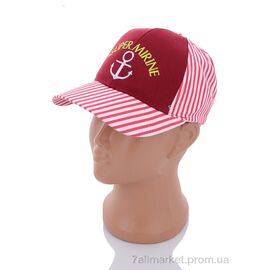 Фотография Кепка детская Лето 012-1 wine (5 шт. р.сетка 48-50) "KUINH" недорого оптом от прямого поставщика