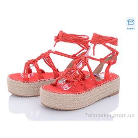 Фотография Босоножки женские летние Лето 49-SEZZ31 red (6 пар р.36-41) "STAR" недорого оптом от прямого поставщика