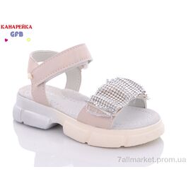 Фотография Босоножки детские летние Лето B2440-4 (8 пар р.26-31) "GFB-Канарейка" недорого оптом от прямого поставщика