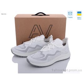 Фотография Кроссовки женские модные Лето 22206 білий (10 пар р.36-41) "Box&Co" недорого оптом от прямого поставщика