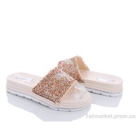 Фотография Шлепки женские облегченные Лето H5 бежевий (12 пар р.36-41) "Lion" недорого оптом от прямого поставщика