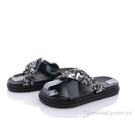 Шльопанці жіночі полегшені Літо D16 чорний (12 пар р.36-41) "Lion" недорого оптом від прямого постачальника