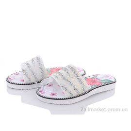 Фотография Шлепки женские облегченные Лето A12 білий (12 пар р.36-41) "Lion" недорого оптом от прямого поставщика