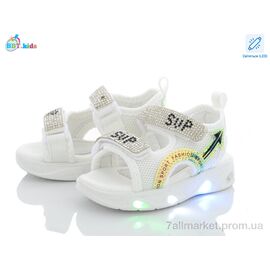 Фотография Босоножки детские летние Лето L6563-2 LED (8 пар р.21-26) "BBT" недорого оптом от прямого поставщика