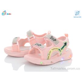 Фотография Босоножки детские летние Лето L6565-1 LED (8 пар р.26-31) "BBT" недорого оптом от прямого поставщика