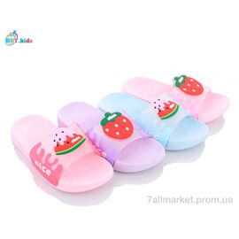 Фотография Шлепки детские летние Лето A6606 mix (24 пар р.30-35) "BBT" недорого оптом от прямого поставщика