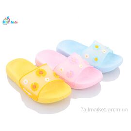 Фотография Шлепки детские летние Лето A6603 mix (24 пар р.30-35) "BBT" недорого оптом от прямого поставщика