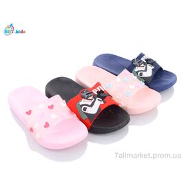 Фотография Шлепки детские летние Лето A6612 mix (24 пар р.30-35) "BBT" недорого оптом от прямого поставщика