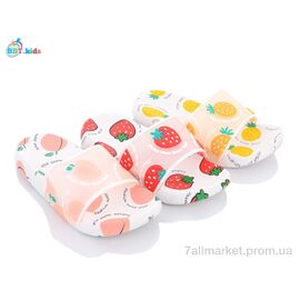 Фотография Шлепки детские летние Лето A6616 mix (24 пар р.30-35) "BBT" недорого оптом от прямого поставщика