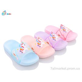 Фотография Шлепки детские летние Лето A6600-1 mix (24 пар р.24-29) "BBT" недорого оптом от прямого поставщика