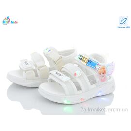 Фотография Босоножки детские летние Лето L6521-2 LED (8 пар р.26-31) "BBT" недорого оптом от прямого поставщика