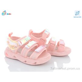 Фотография Босоножки детские летние Лето L6517-1 LED (8 пар р.26-31) "BBT" недорого оптом от прямого поставщика