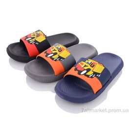 Фотография Шлепки детские летние Лето 2328mix (24 пар р.30-35) "Lion" недорого оптом от прямого поставщика