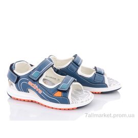 Сандалії дитячі літні Літо S09 s.blue-orange (8 пар р.27-32) "Violeta" недорого оптом від прямого постачальника