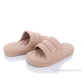 Шльопанці жіночі полегшені Літо W404-4 beige (8 пар р.36-41) "Violeta" недорого оптом від прямого постачальника