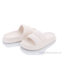 Шльопанці жіночі полегшені Літо W406-2 white (8 пар р.36-41) "Violeta" недорого оптом від прямого постачальника