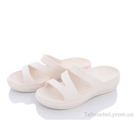 Шльопанці жіночі полегшені Літо W407-2 white (8 пар р.36-41) "Violeta" недорого оптом від прямого постачальника