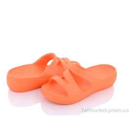 Шльопанці жіночі полегшені Літо W407-7 orange (8 пар р.36-41) "Violeta" недорого оптом від прямого постачальника