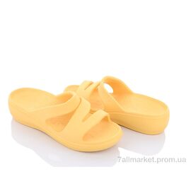 Шльопанці жіночі полегшені Літо W407-8 l.yellow (8 пар р.36-41) "Violeta" недорого оптом від прямого постачальника