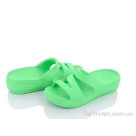 Шльопанці жіночі полегшені Літо W407-16 green (8 пар р.36-41) "Violeta" недорого оптом від прямого постачальника