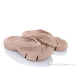 Шльопанці жіночі полегшені Літо W408-4 apricot (8 пар р.36-41) "Violeta" недорого оптом від прямого постачальника