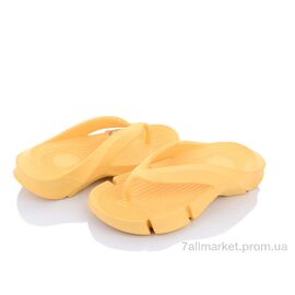 Шльопанці жіночі полегшені Літо W408-8 yellow (8 пар р.36-41) "Violeta" недорого оптом від прямого постачальника
