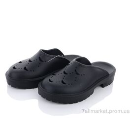 Шльопанці жіночі полегшені Літо W409-1 black (8 пар р.36-41) "Violeta" недорого оптом від прямого постачальника