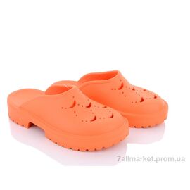 Шльопанці жіночі полегшені Літо W409-7 orange (8 пар р.36-41) "Violeta" недорого оптом від прямого постачальника