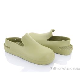 Крокси жіночі літні Літо W402-11 green (8 пар р.36-41) "Violeta" недорого оптом від прямого постачальника