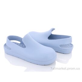 Крокси жіночі літні Літо W402-18 l.blue (8 пар р.36-41) "Violeta" недорого оптом від прямого постачальника