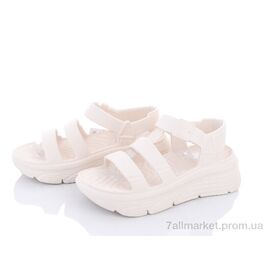 Босоніжки жіночі літні Літо W412-2 white (8 пар р.36-41) "Violeta" недорого оптом від прямого постачальника