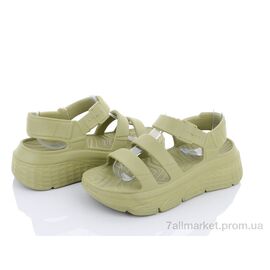 Босоніжки жіночі літні Літо W412-11 a.green (8 пар р.36-41) "Violeta" недорого оптом від прямого постачальника