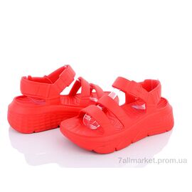 Босоніжки жіночі літні Літо W412-25 red (8 пар р.36-41) "Violeta" недорого оптом від прямого постачальника