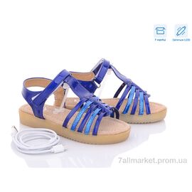 Босоніжки дитячі літні Літо B-9665-1 LED (8 пар р.24-29) "Obuvok" недорого оптом від прямого постачальника