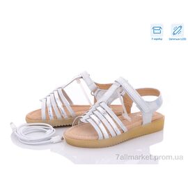 Босоніжки дитячі літні Літо B-9665-19 LED (8 пар р.24-29) "Obuvok" недорого оптом від прямого постачальника