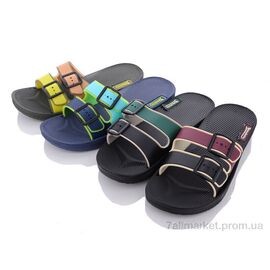 Фотография Шлепки мужские пляжные Лето 1057 mix (24 пар р.40-45) "Obuvok" недорого оптом от прямого поставщика