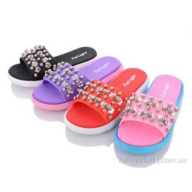 Фотография Шлепки женские облегченные Лето 8459-2 mix (24 пар р.36-41) "Obuvok" недорого оптом от прямого поставщика