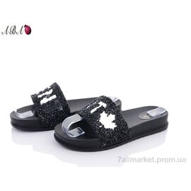 Шльопанці жіночі полегшені Літо JYL202-1 black (11 пар р.36-41) "Aba" недорого оптом від прямого постачальника