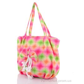 Фотография Сумка женская 13-30 червоний-зелений-помаранчевий (01942) 33*26*17 см, "Obuvok" недорого оптом от прямого поставщика