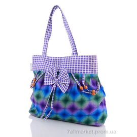 Жіноча сумка 13-29 фіолетово-зелений 33*26*17 см, "Obuvok" недорого оптом від прямого постачальника