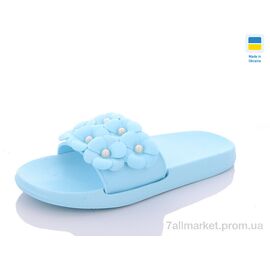 Фотография Шлепки женские облегченные Лето DS45-7 блакитний (6 пар р.36-41) "DeMur" недорого оптом от прямого поставщика