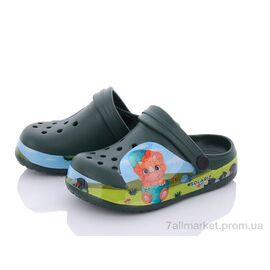 Фотография Кроксы детские летние Лето 8237 green (6 пар р.30-35) "Deshman" недорого оптом от прямого поставщика