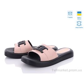 Шльопанці жіночі полегшені Літо Агата пудра (6 пар р.36-41) "Golden Natali" недорого оптом від прямого постачальника