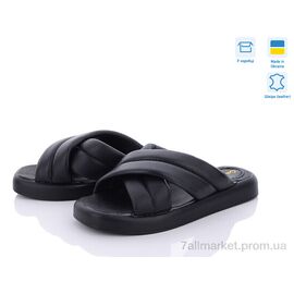 Шльопанці жіночі полегшені Літо Рубі чорний (6 пар р.36-41) "Golden Natali" недорого оптом від прямого постачальника