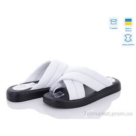 Фотография Шлепки женские облегченные Лето Рубі білий (6 пар р.36-41) "Golden Natali" недорого оптом от прямого поставщика