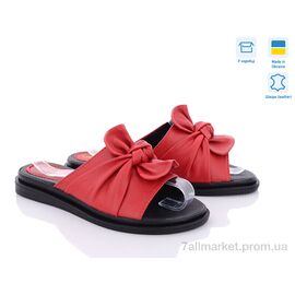 Фотография Шлепки женские облегченные Лето Сабіна червоний (6 пар р.36-41) "Golden Natali" недорого оптом от прямого поставщика