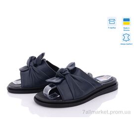 Фотография Шлепки женские облегченные Лето Сабіна синій (6 пар р.36-41) "Golden Natali" недорого оптом от прямого поставщика